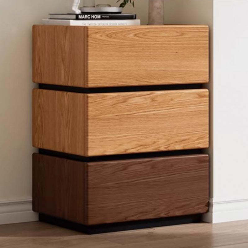 Japanese Solid Wood 1-Drawer Side Table