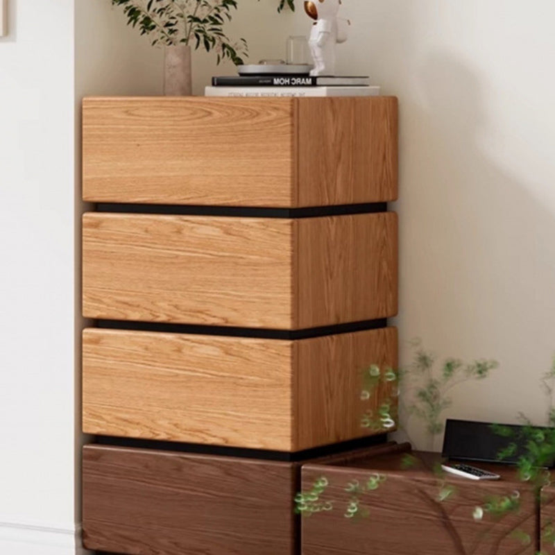 Japanese Solid Wood 1-Drawer Side Table