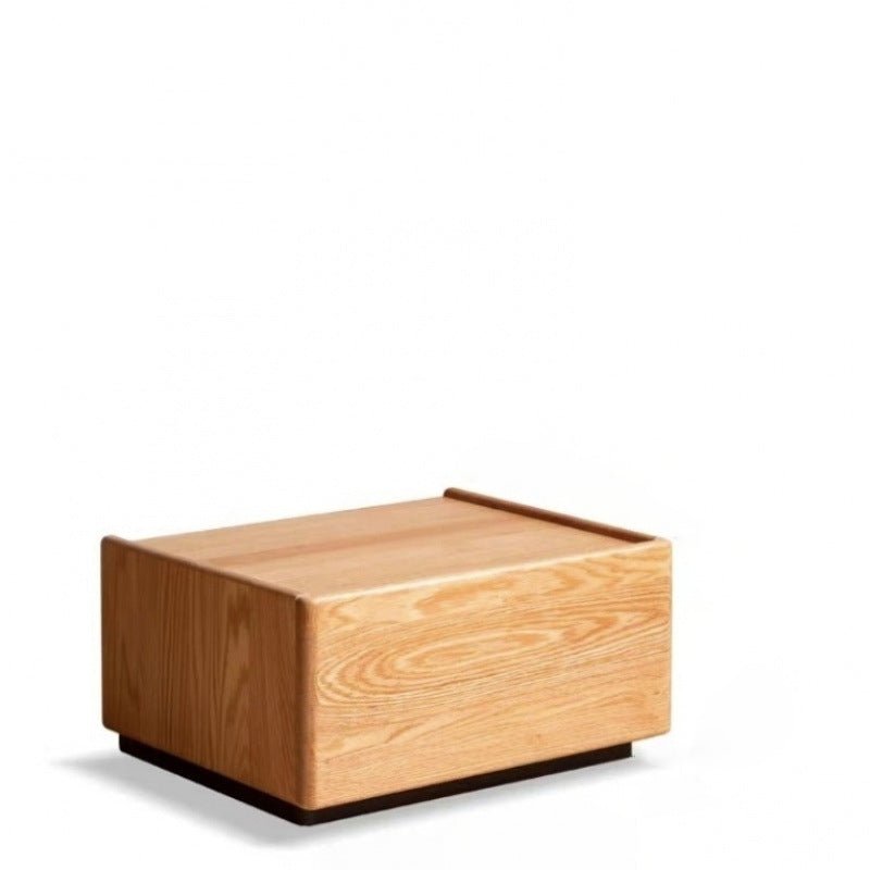 Japanese Solid Wood 1-Drawer Side Table