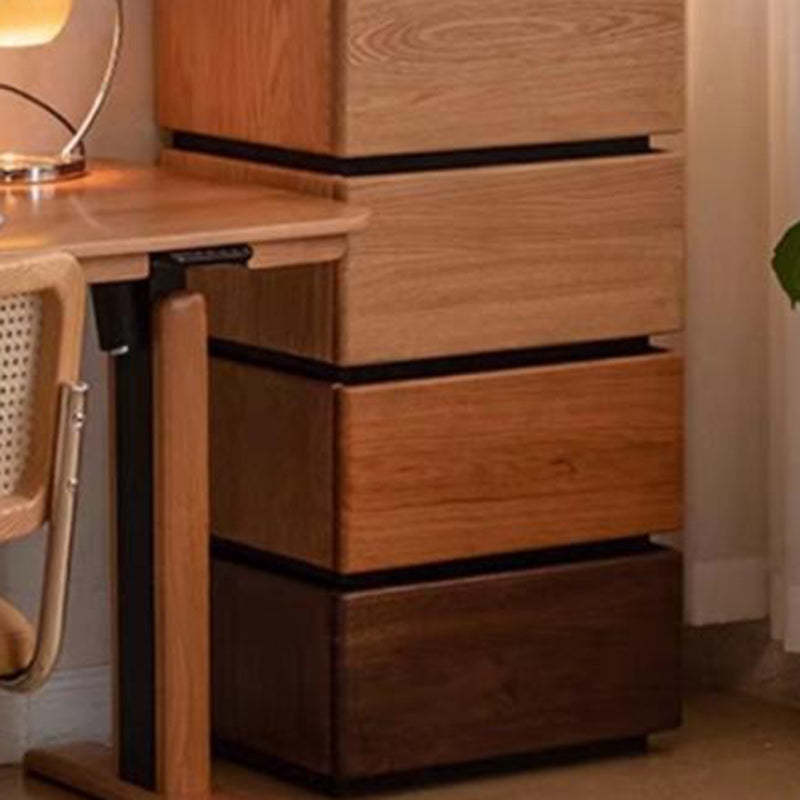 Japanese Solid Wood 1-Drawer Side Table