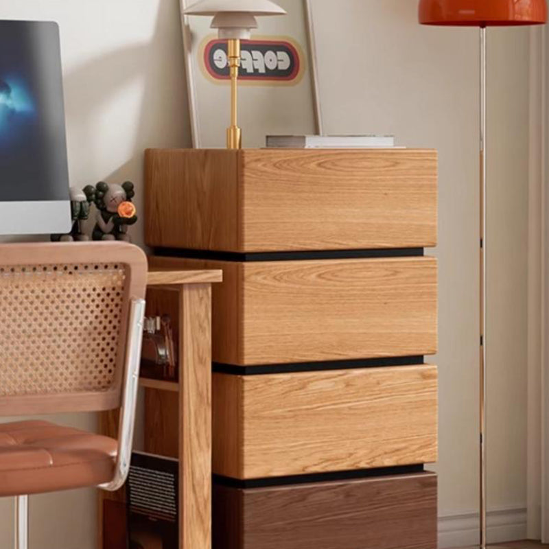 Japanese Solid Wood 1-Drawer Side Table