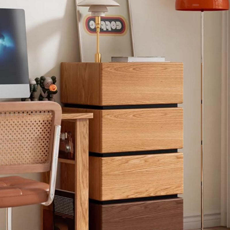 Japanese Solid Wood 1-Drawer Side Table