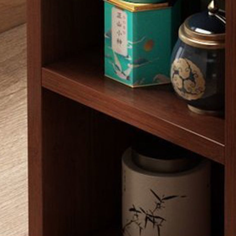 Japanese Semicircle Solid Wood 3-Tier Side Table