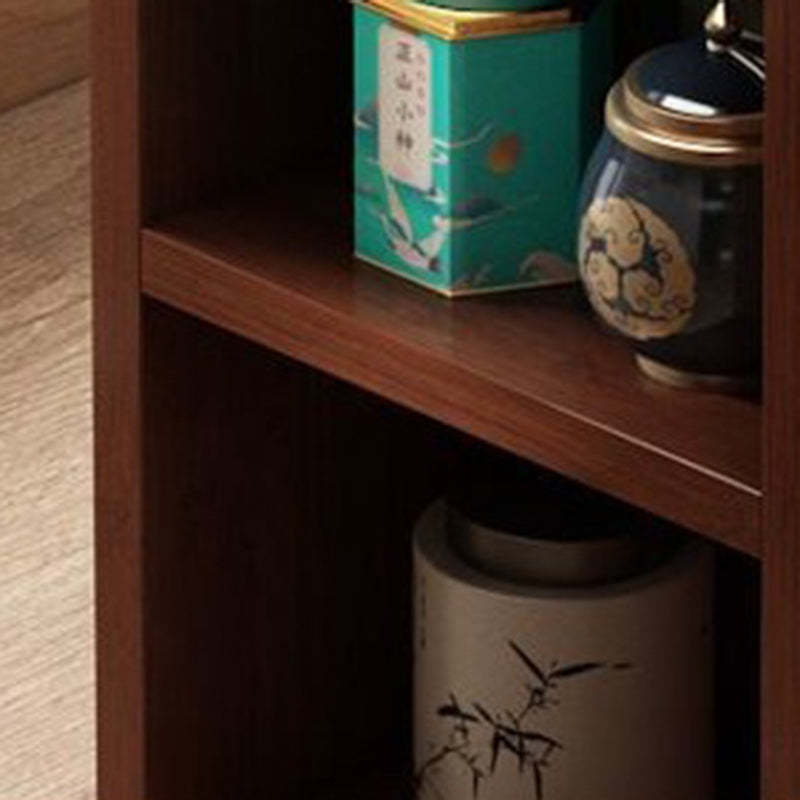 Japanese Semicircle Solid Wood 3-Tier Side Table