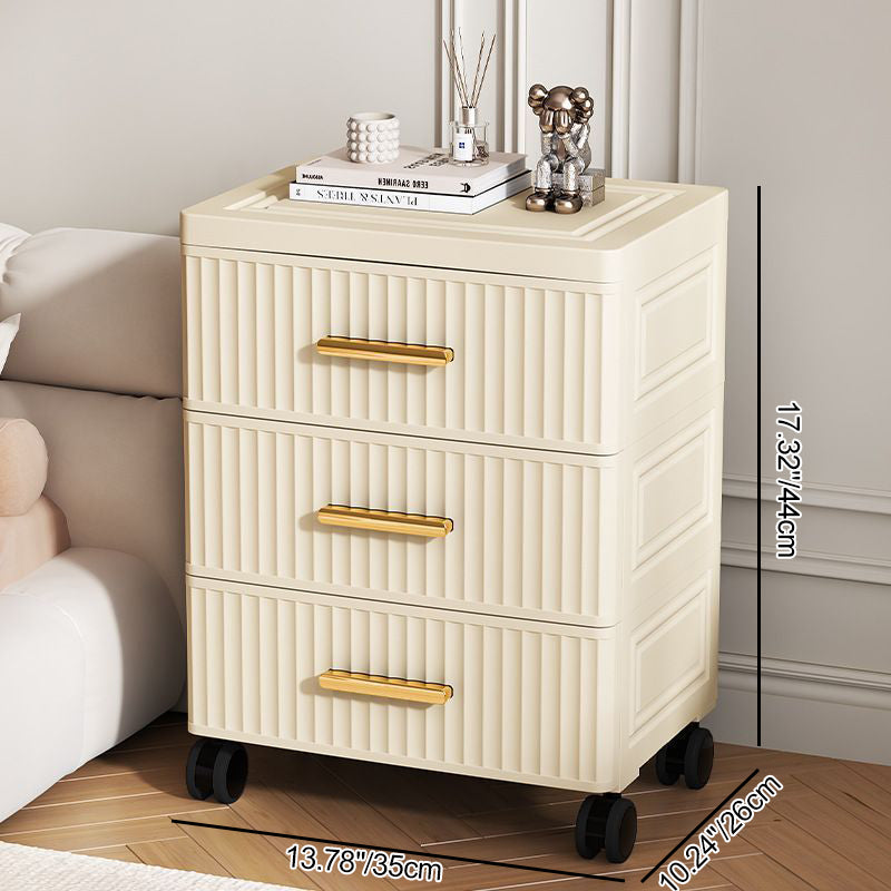 Nordic Cream 3/4/5-Drawer Side Table