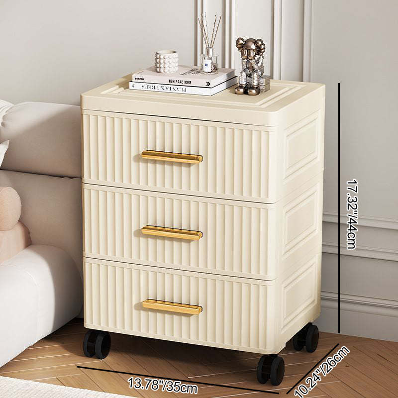 Nordic Cream 3/4/5-Drawer Side Table