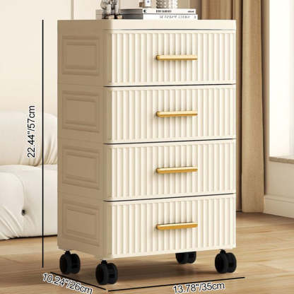 Nordic Cream 3/4/5-Drawer Side Table