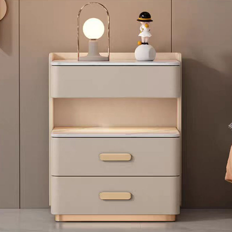 Nordic Solid Wood 3-Drawer Nightstand