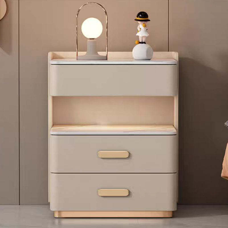 Nordic Solid Wood 3-Drawer Nightstand