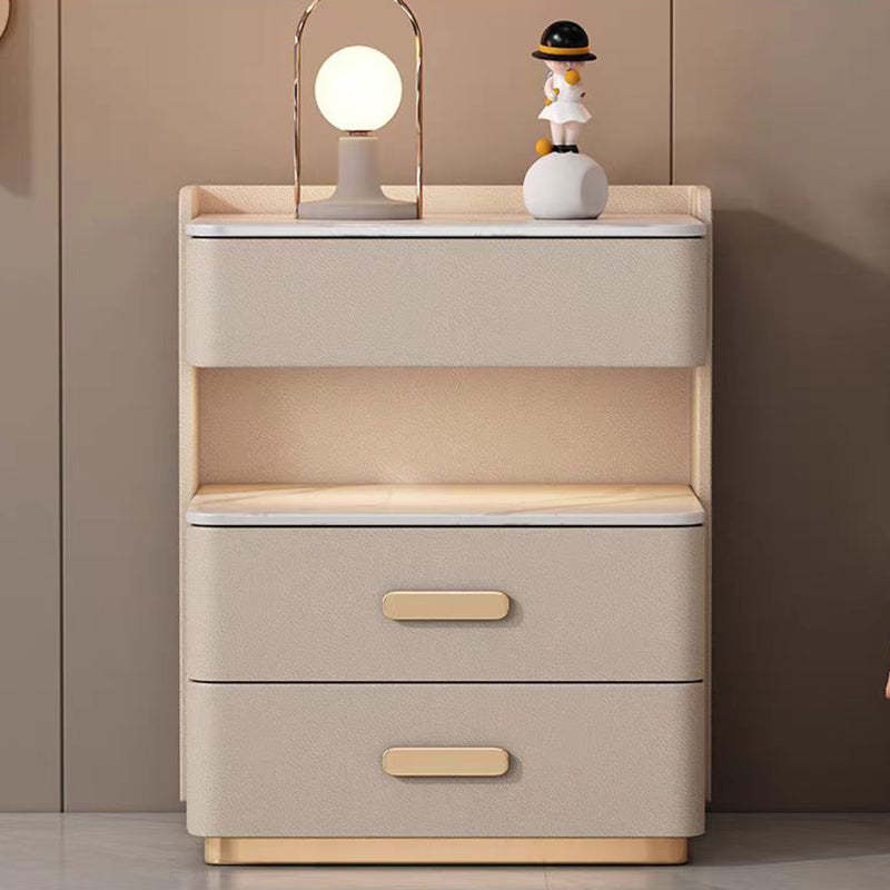 Nordic Solid Wood 3-Drawer Nightstand
