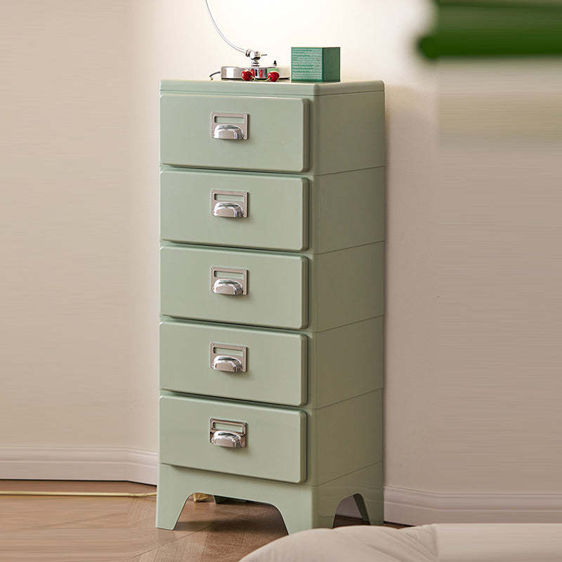 Japanese Macaron 2-5 Drawer Side Table — 5 / Off White