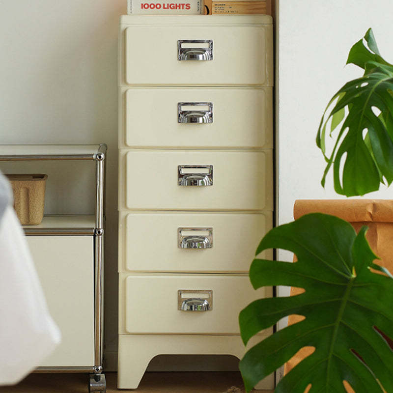 Japanese Macaron 2-5 Drawer Side Table — 2 / Off White