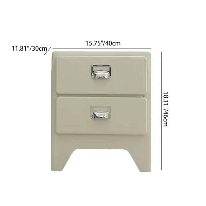 Japanese Macaron 2-5 Drawer Side Table — 2 / Orange
