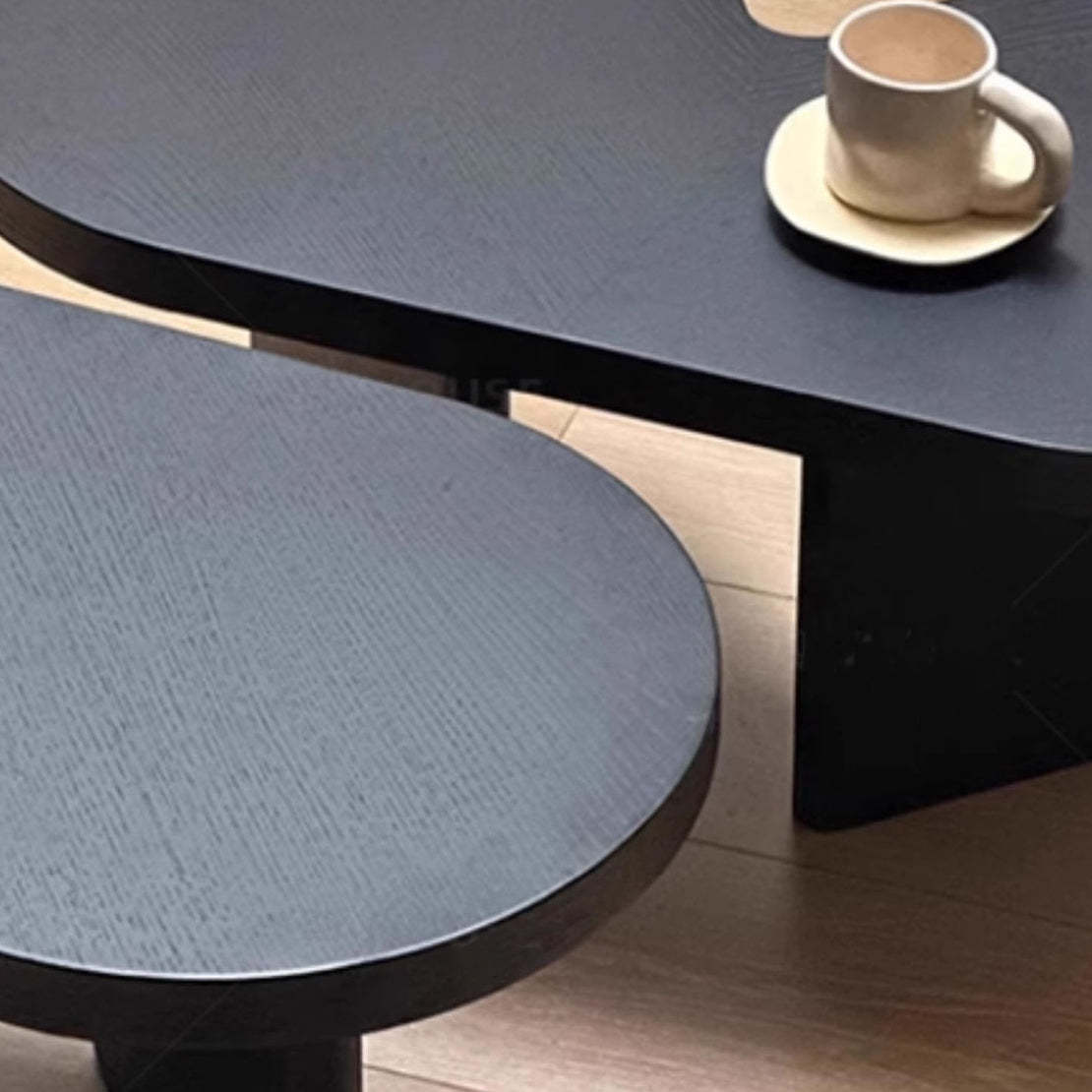 French Splicing Butterfly Rubber Wood Coffee Table
