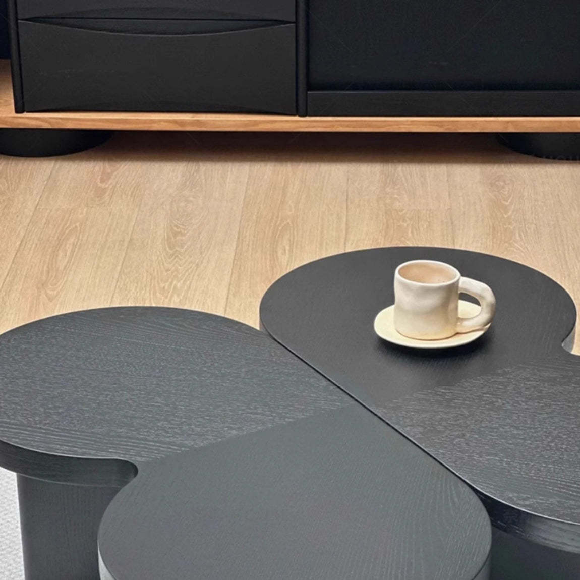 French Splicing Butterfly Rubber Wood Coffee Table