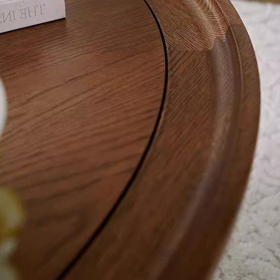 French Round Ash 2-Tier Coffee Table