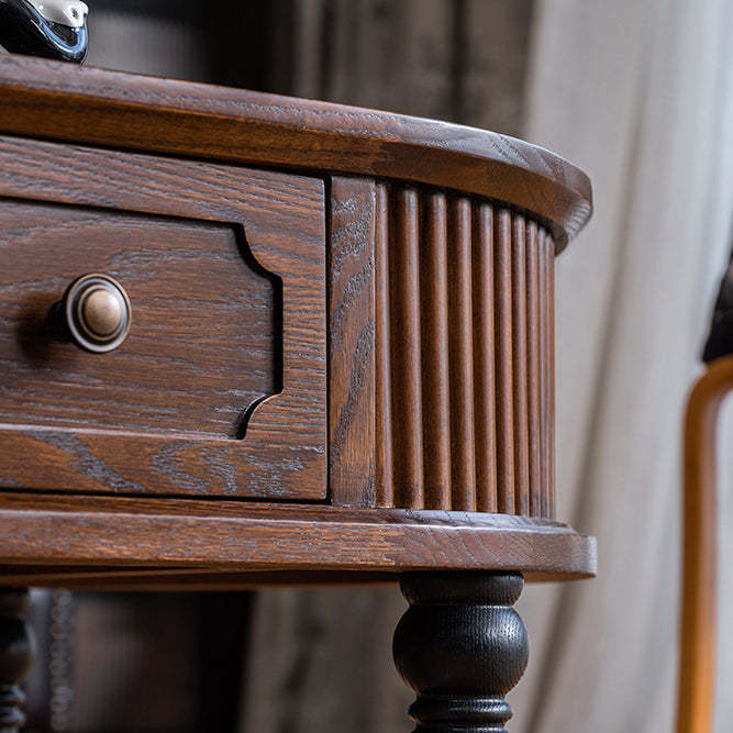French Cube Pine Wood 2-Drawer Coffee Table