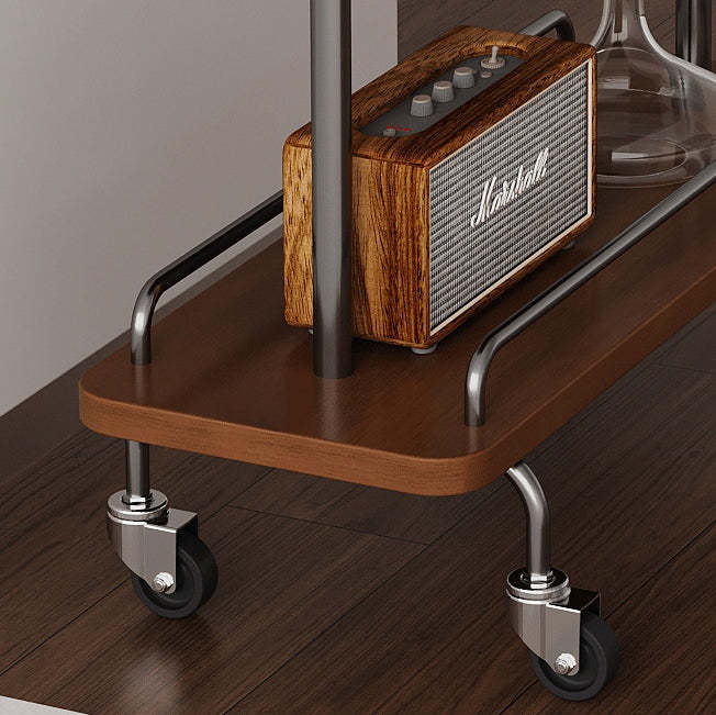 Scandinavian Painted Metal 3-Tier Rectangular Side Table
