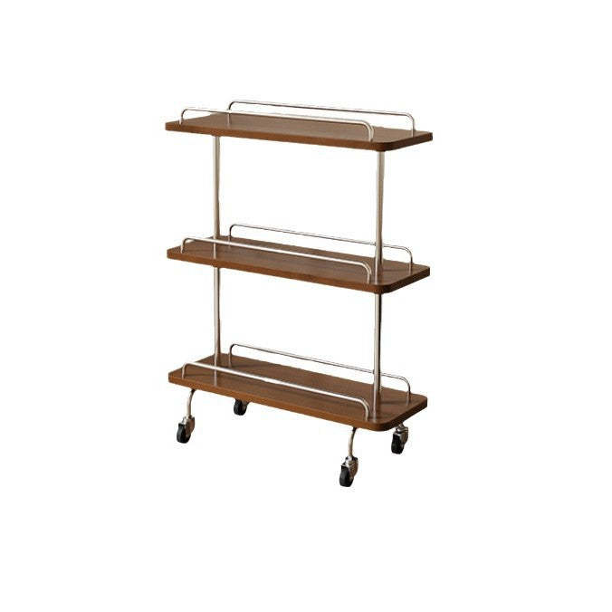 Scandinavian Painted Metal 3-Tier Rectangular Side Table