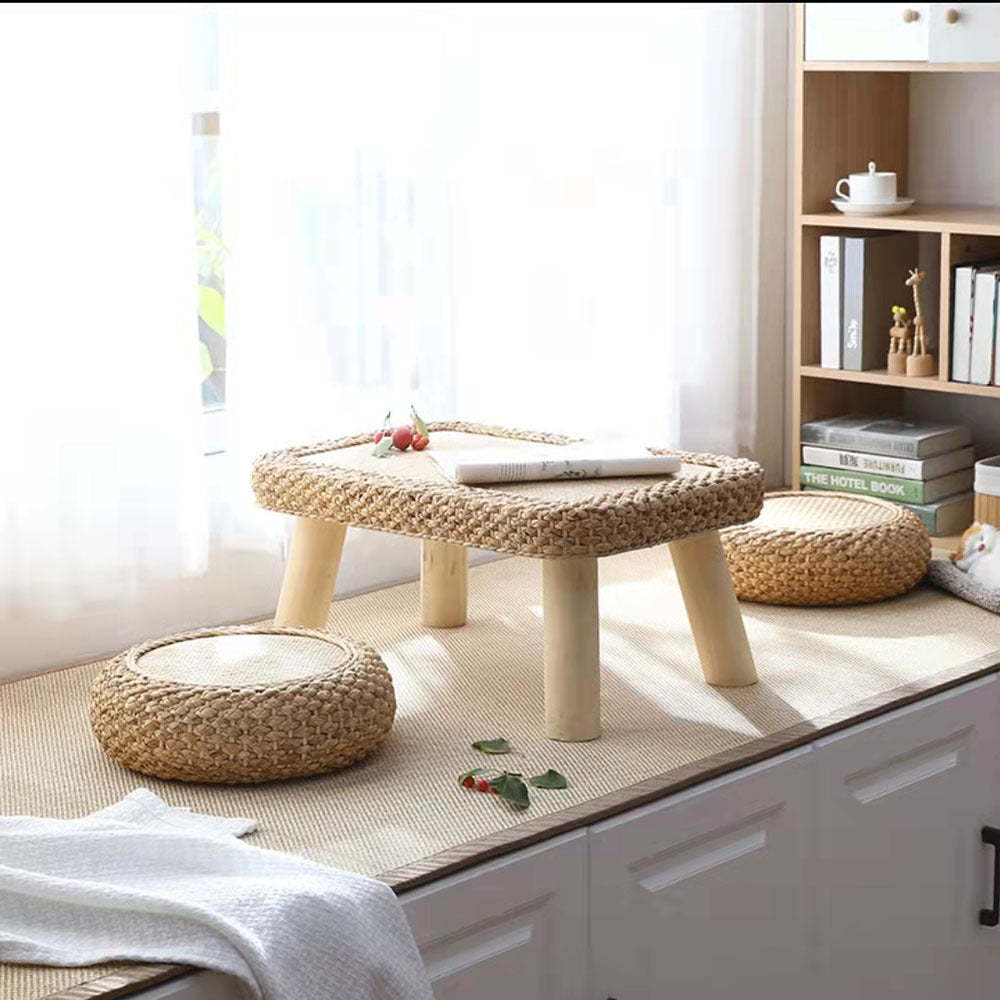 Japanese Cottonwood Rattan Coffee Table
