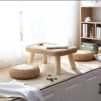 Japanese Cottonwood Rattan Coffee Table