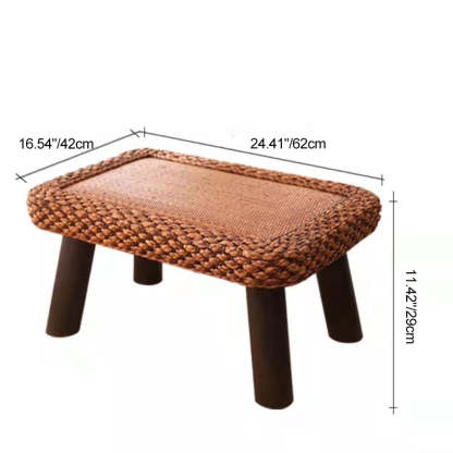 Japanese Cottonwood Rattan Coffee Table