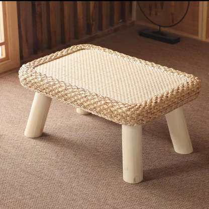 Japanese Cottonwood Rattan Coffee Table