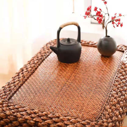 Japanese Cottonwood Rattan Coffee Table