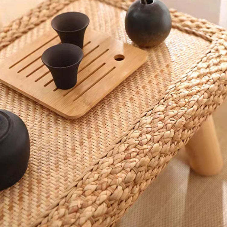 Japanese Cottonwood Rattan Coffee Table
