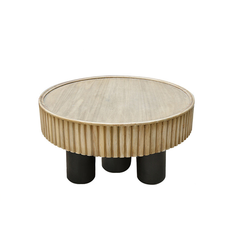 Nordic Cylinder Solid Wood Coffee Table