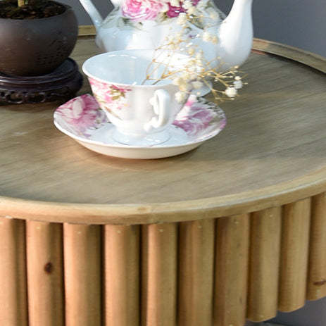 Nordic Cylinder Solid Wood Coffee Table