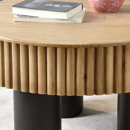 Nordic Cylinder Solid Wood Coffee Table
