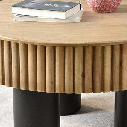 Nordic Cylinder Solid Wood Coffee Table