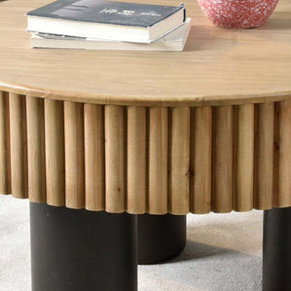 Nordic Cylinder Solid Wood Coffee Table