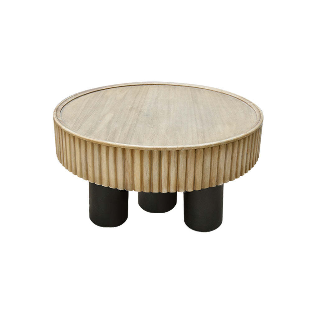 Nordic Cylinder Solid Wood Coffee Table