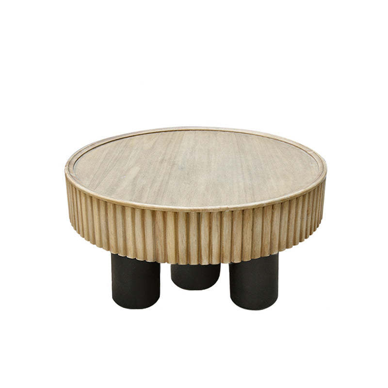 Nordic Cylinder Solid Wood Coffee Table