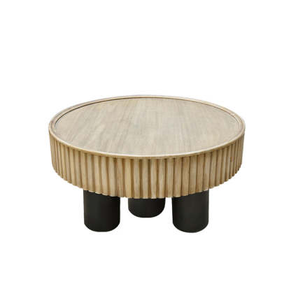 Nordic Cylinder Solid Wood Coffee Table