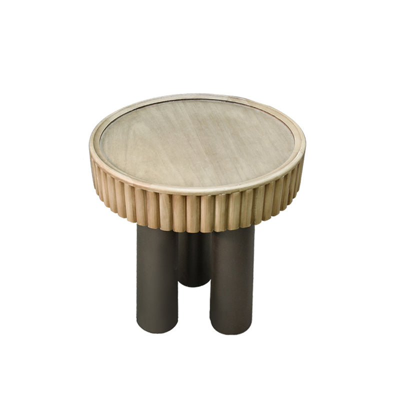 Nordic Cylinder Solid Wood Coffee Table