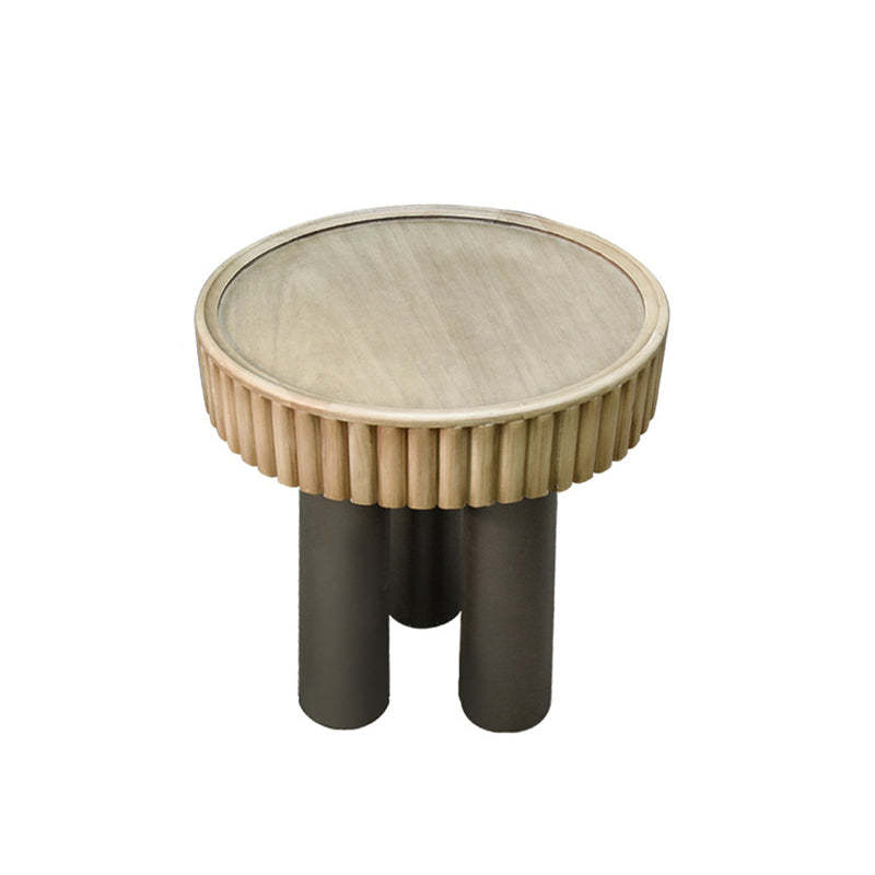 Nordic Cylinder Solid Wood Coffee Table