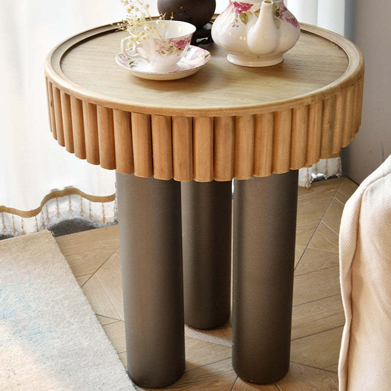 Nordic Cylinder Solid Wood Coffee Table