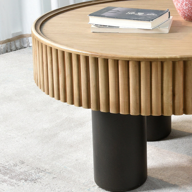 Nordic Cylinder Solid Wood Coffee Table