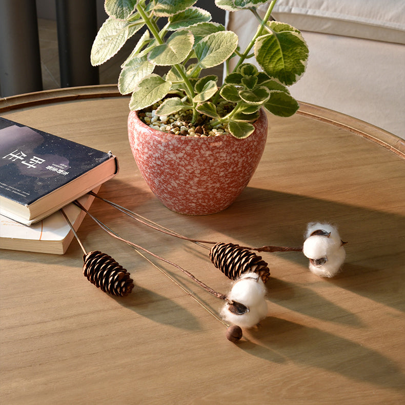 Nordic Cylinder Solid Wood Coffee Table