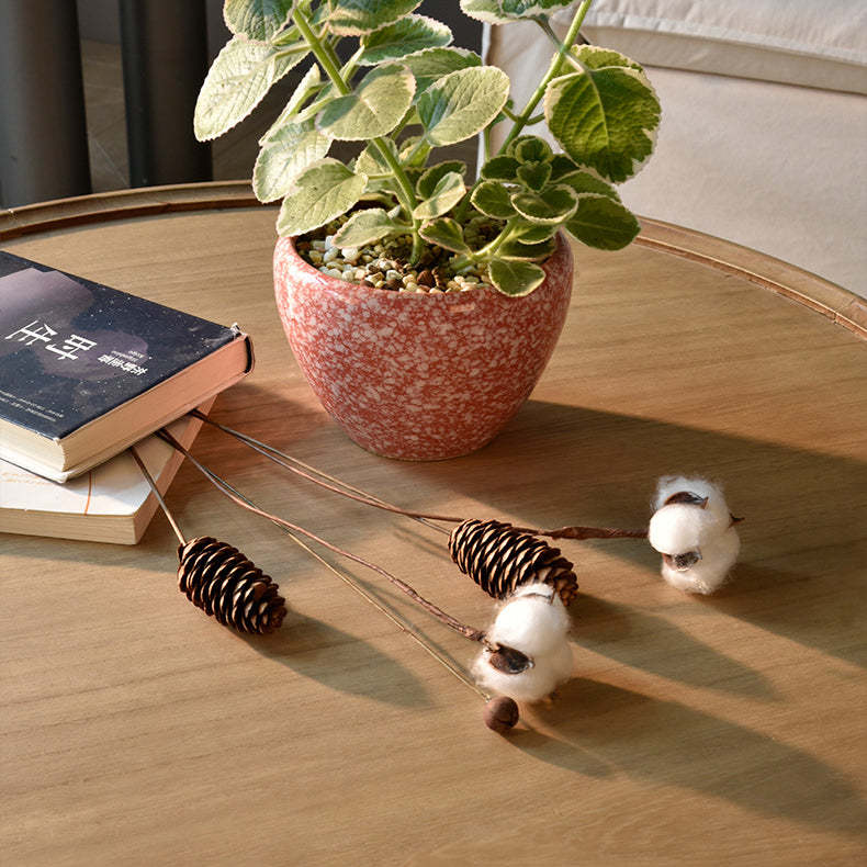 Nordic Cylinder Solid Wood Coffee Table