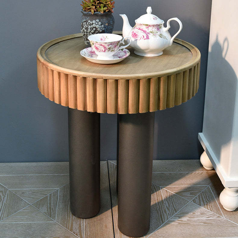 Nordic Cylinder Solid Wood Coffee Table