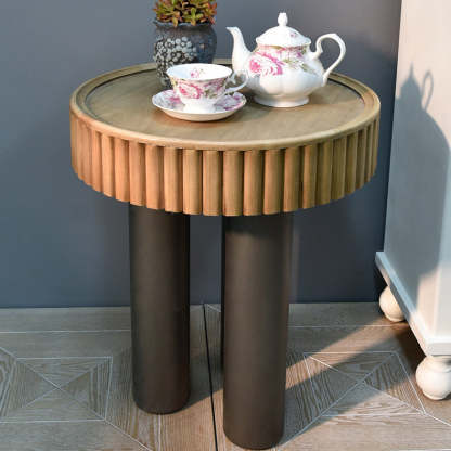 Nordic Cylinder Solid Wood Coffee Table