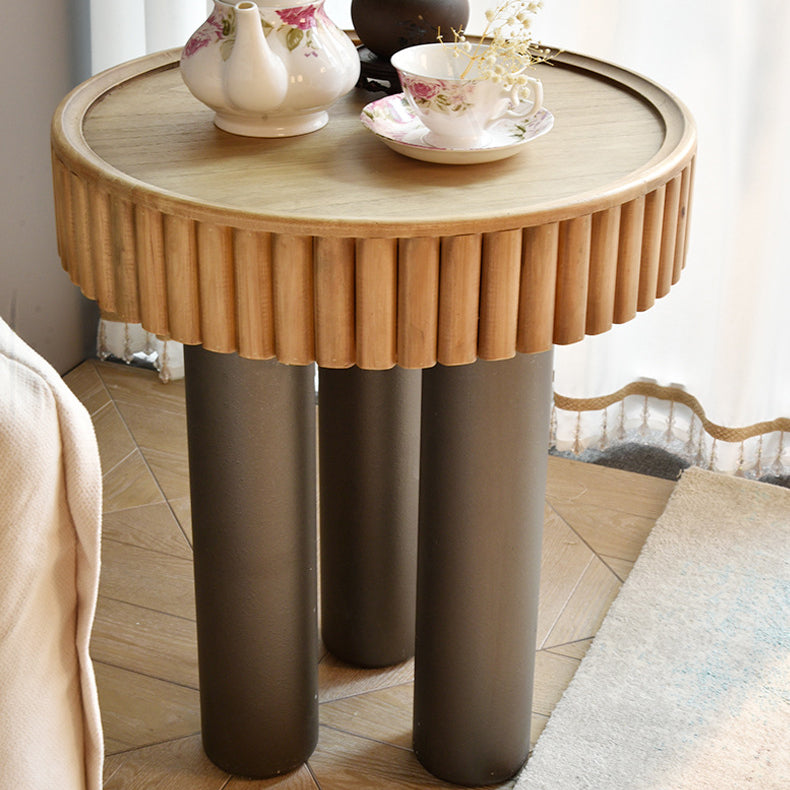 Nordic Cylinder Solid Wood Coffee Table