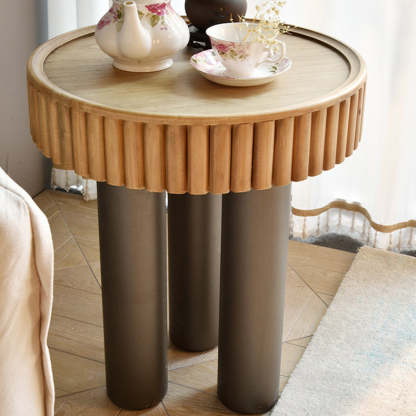 Nordic Cylinder Solid Wood Coffee Table