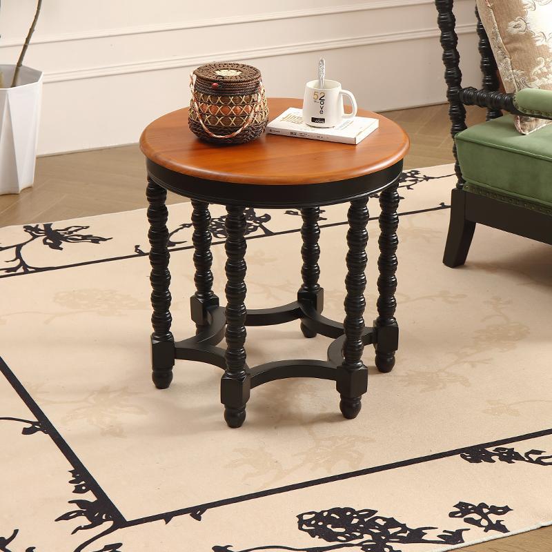 French Spiral Oak Solid Wood Coffee Table