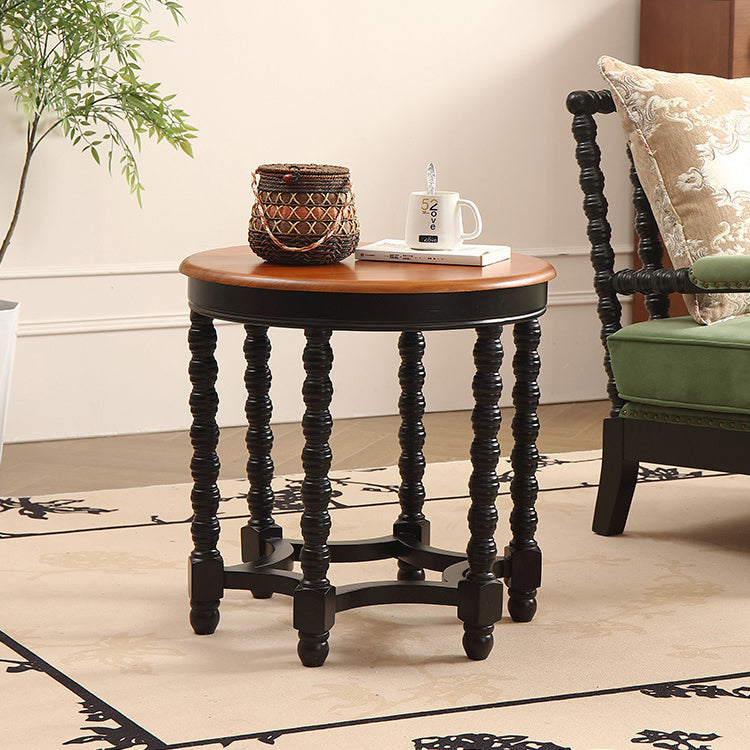 French Spiral Oak Solid Wood Coffee Table