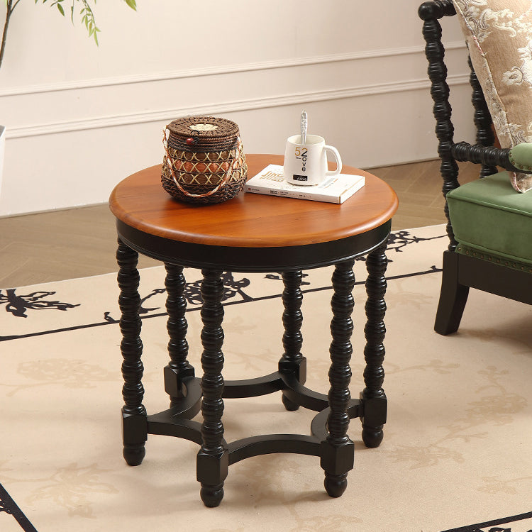 French Spiral Oak Solid Wood Coffee Table